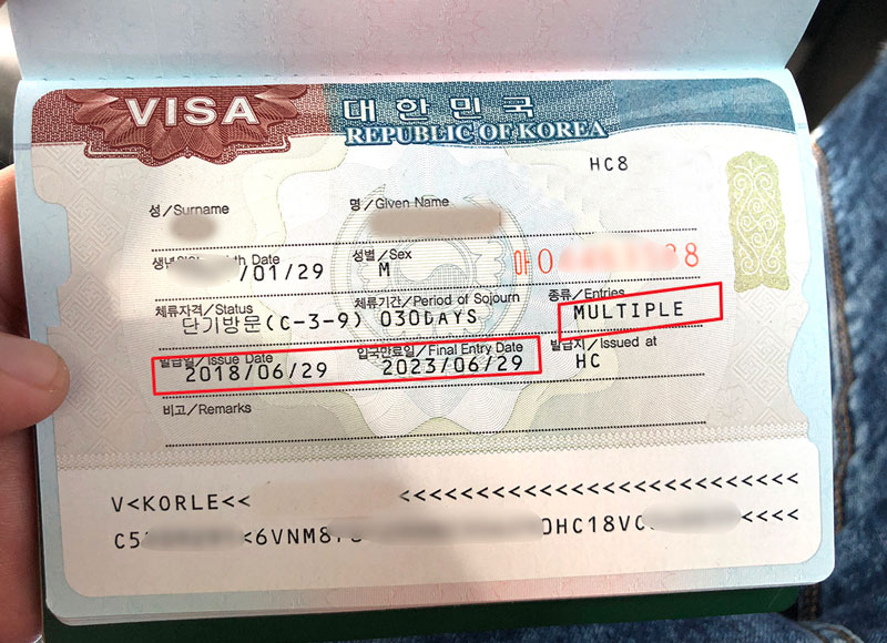 ĐIỀU KIỆN XIN VISA HÀN QUỐC 5 NĂM